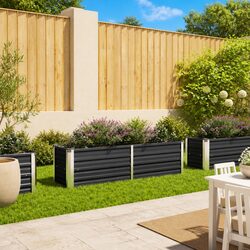 Reliable and Value-Driven Anthracite Steel Garden Bed