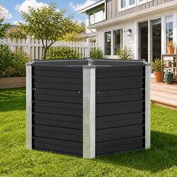 Practical Galvanised Steel Raised Bed Planter for Garden Use
