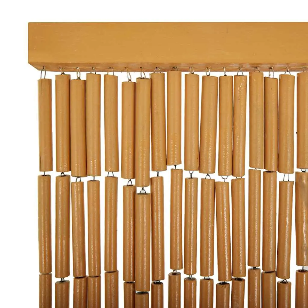 Bamboo Insect Door Curtain Fly Mosquito Barrier 90 x 200 cm Multicolour