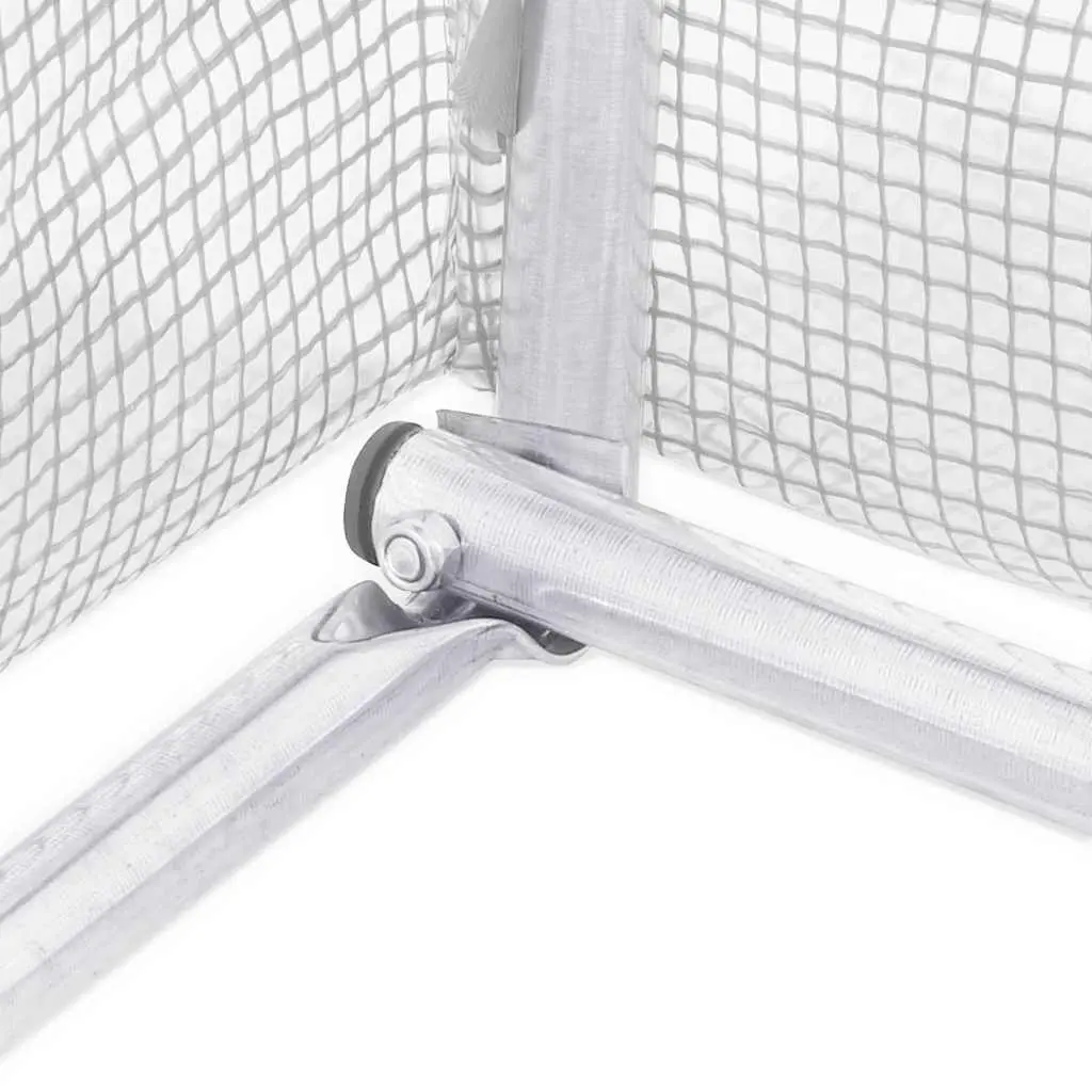 Greenhouse 4.5 m² White Garden Plant House Ventilation Windows Door Frame