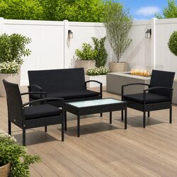 Reliable 4-Piece Garden Lounge Set with Comfort and Style