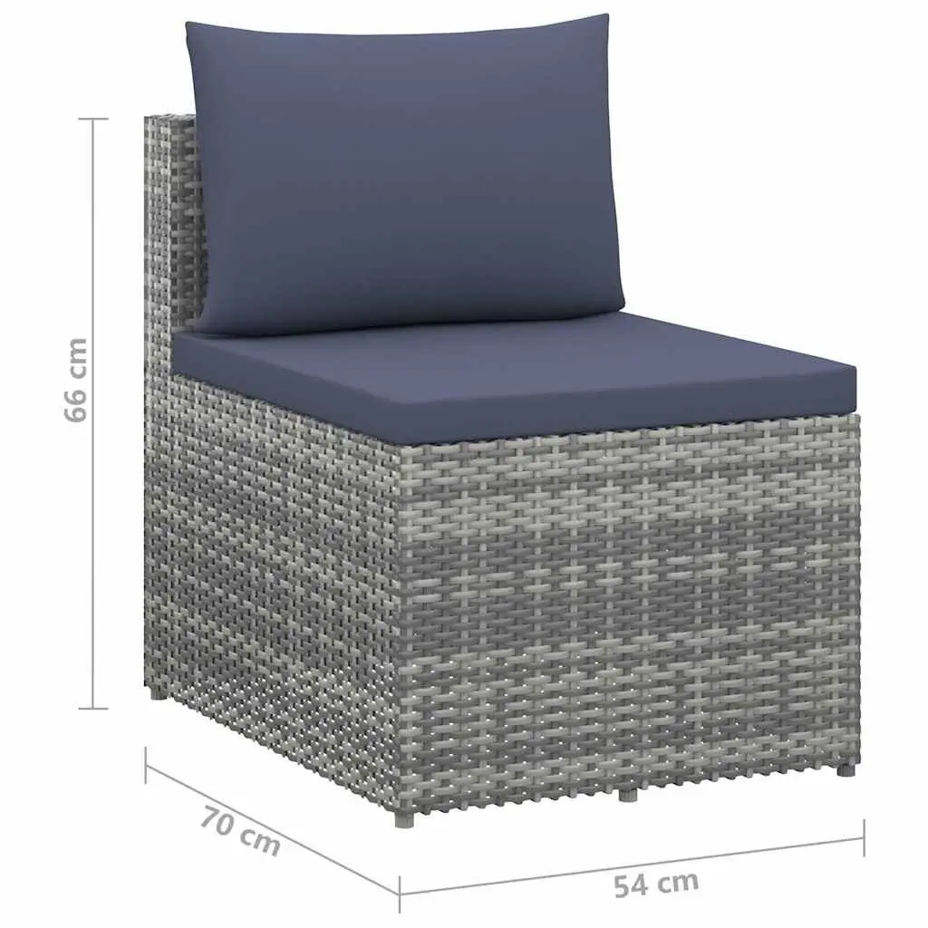 Garden Lounge Set 4 Piece Poly Rattan Outdoor Furniture Sofa Armchair Coffee