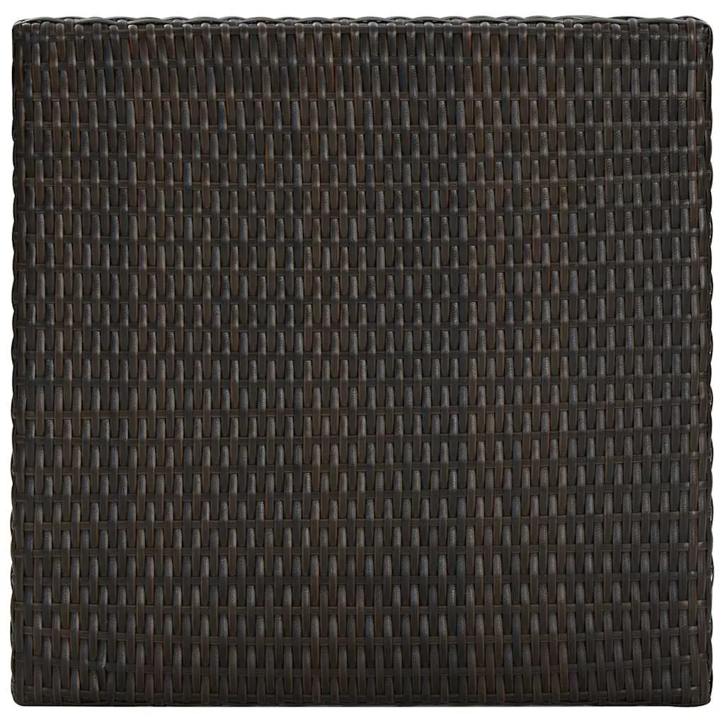 Brown Bar Table with Steel Frame 60.5cm