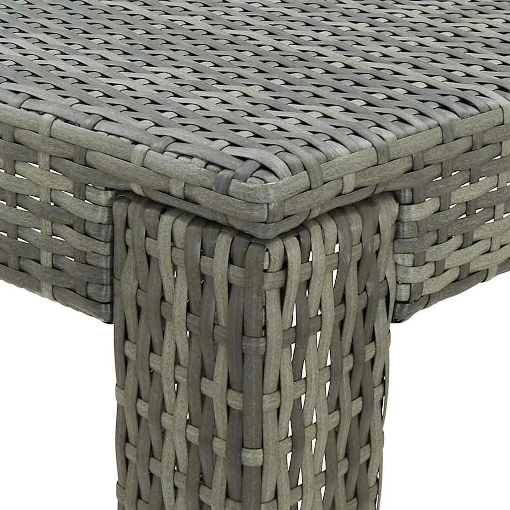 Outdoor Bar Table Grey 60.5x60.5x110.5 cm Garden Patio Furniture