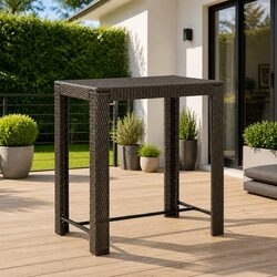 Brown Outdoor Bar Table: Practicality Meets Value