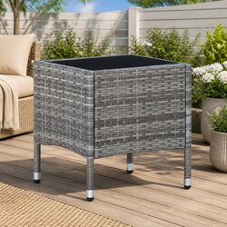 Reliable Grey Outdoor Garden Table 40x40x45 cm