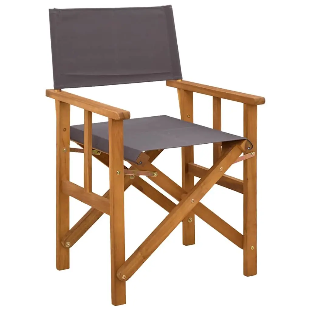 Folding Director's Chairs 2 Pack Outdoor Camping Beach Garden Brown