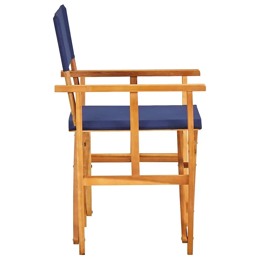 Outdoor Folding Chairs Set of Two for Camping Beach Seating Blue