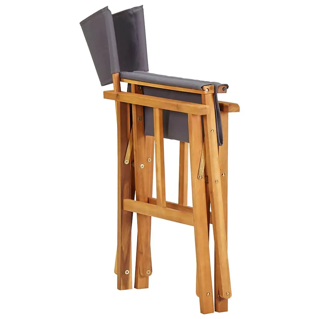 Folding Director's Chair Outdoor Camping Beach Portable Seat Brown