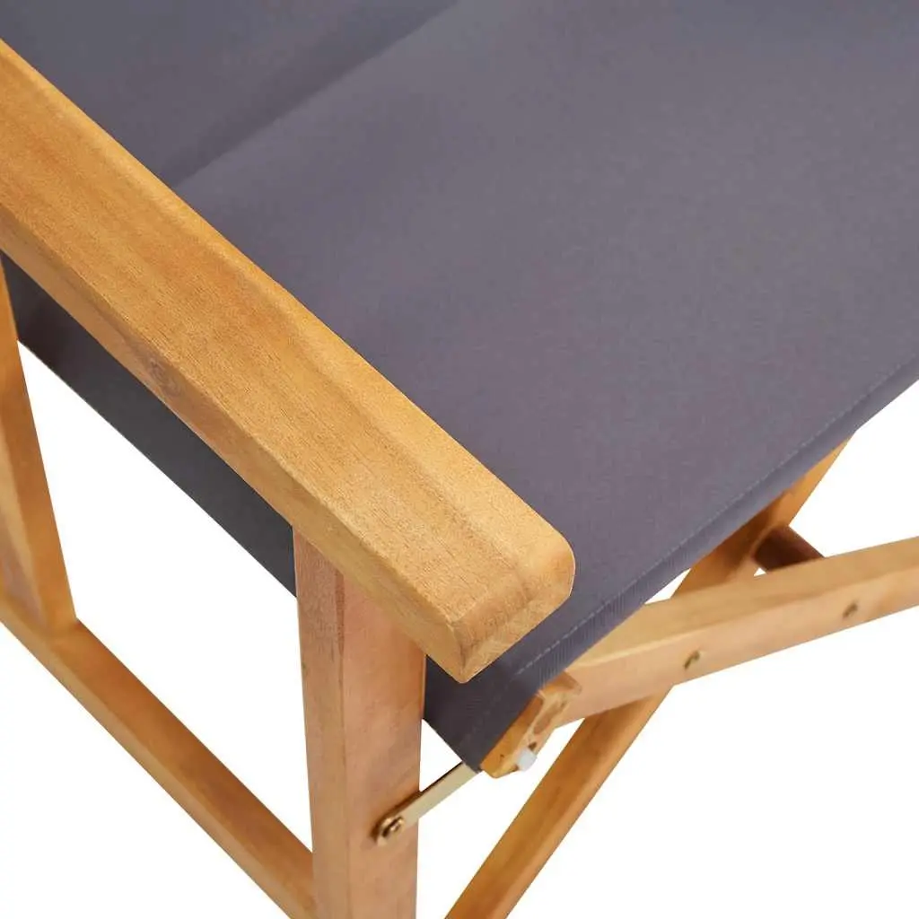 Folding Director's Chair Outdoor Camping Beach Portable Seat Brown