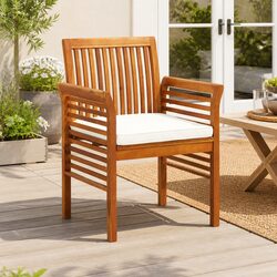 Comfortable and Durable Outdoor Dining Chair with Cushion