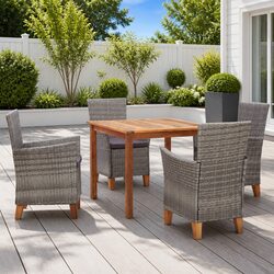 Comfortable 5-Piece Outdoor Dining Set for Relaxation