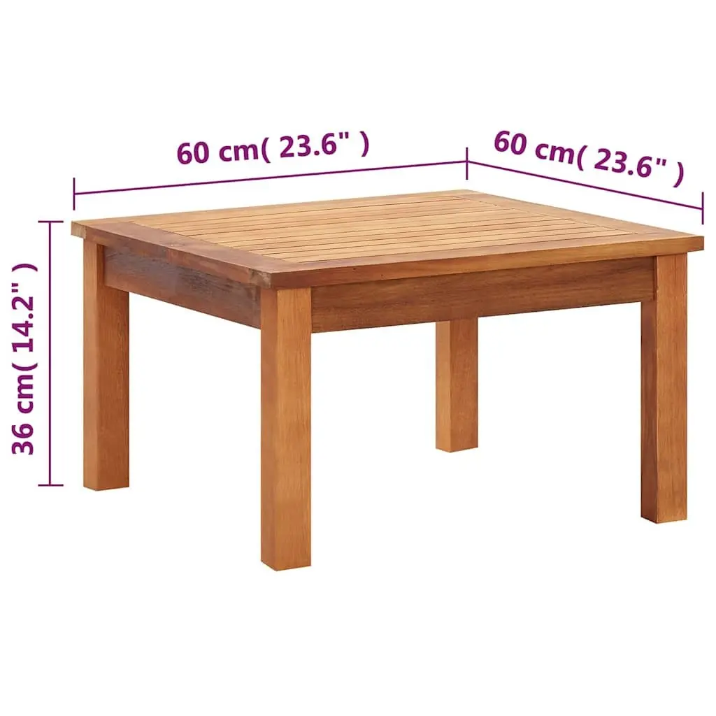 Wooden Coffee Table for Outdoor Use