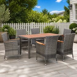 Reliable 7-Piece Garden Dining Set: Quality and Comfort