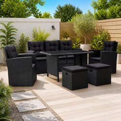 Comfortable and Practical 6 Piece Outdoor Lounge Set