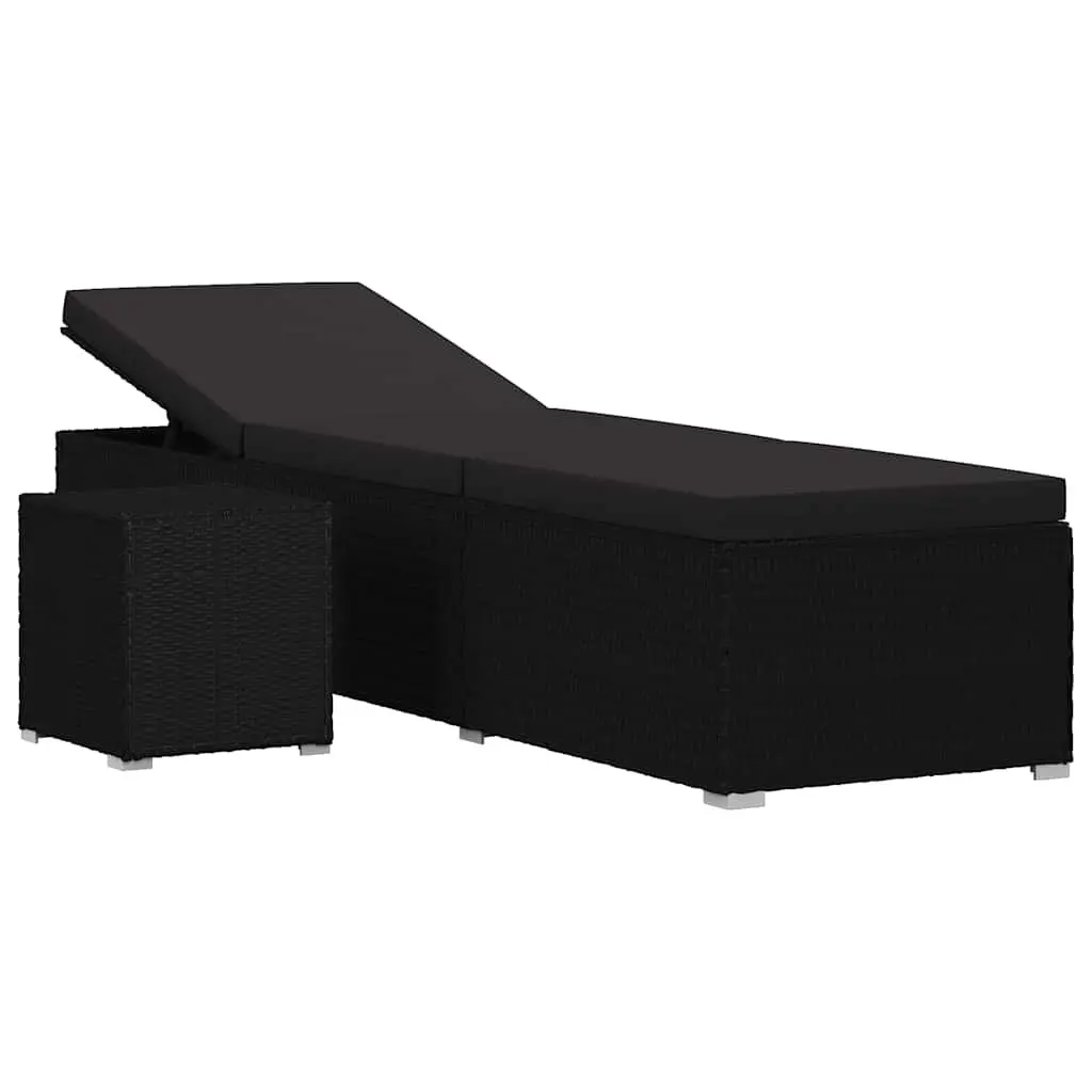 Sun Lounger with Side Table