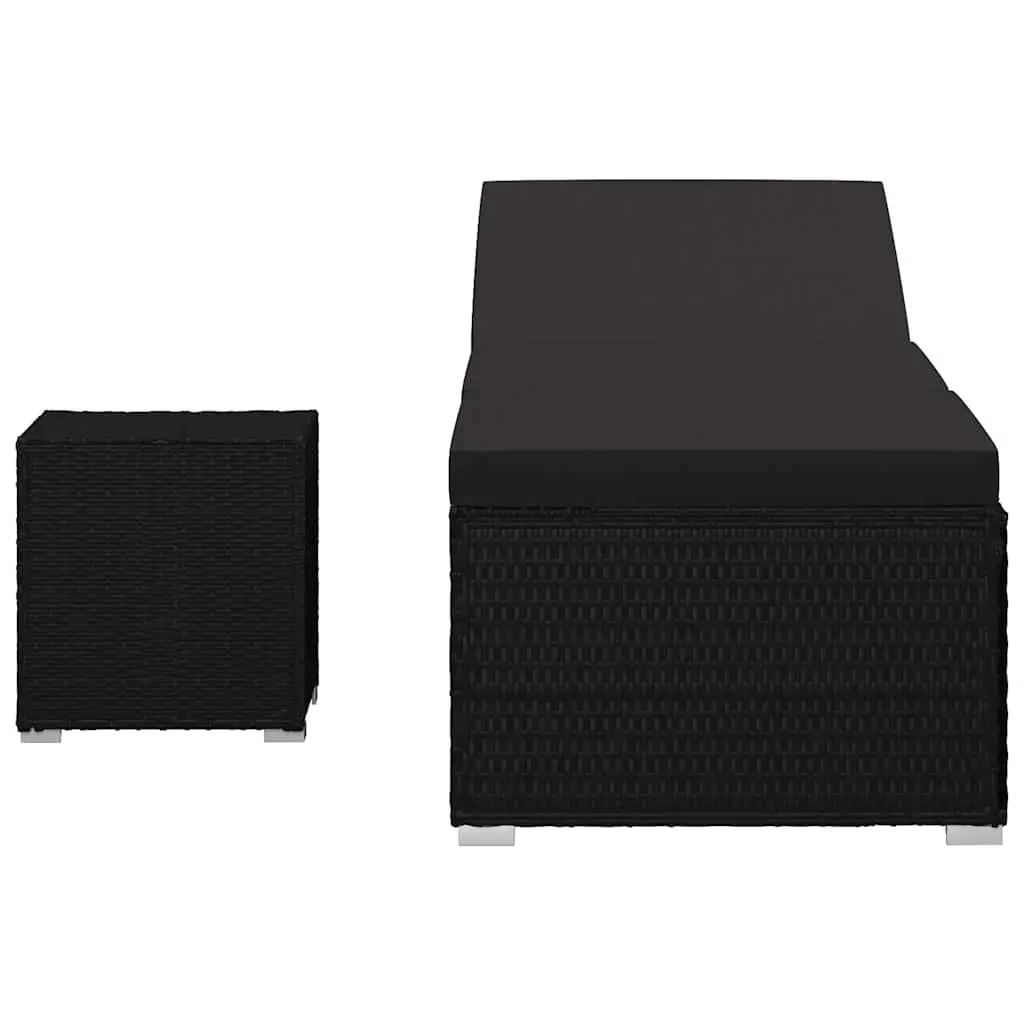 Sun Lounger with Side Table