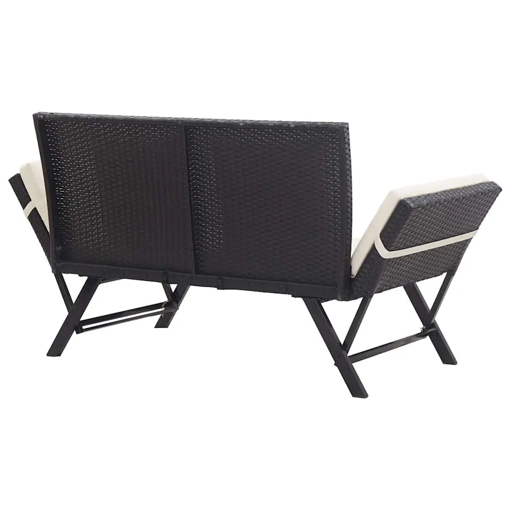 Outdoor Garden Bench 176cm with Cushions Seat Daybed Patio Rattan Lounger