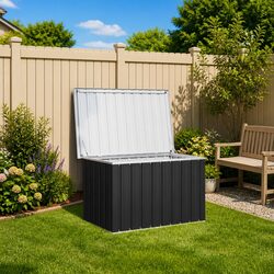 Reliable Anthracite Storage Box for Outdoor Use
