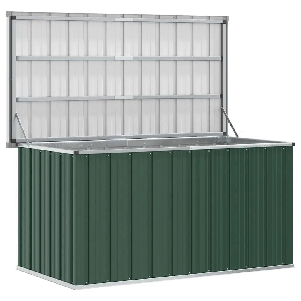 Garden Storage Box Outdoor Use 129x67x65 cm Green