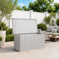 Grey Storage Box: Practical Outdoor Organisation Solution
