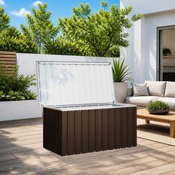 Reassuring Durability with Our Brown Steel Storage Box
