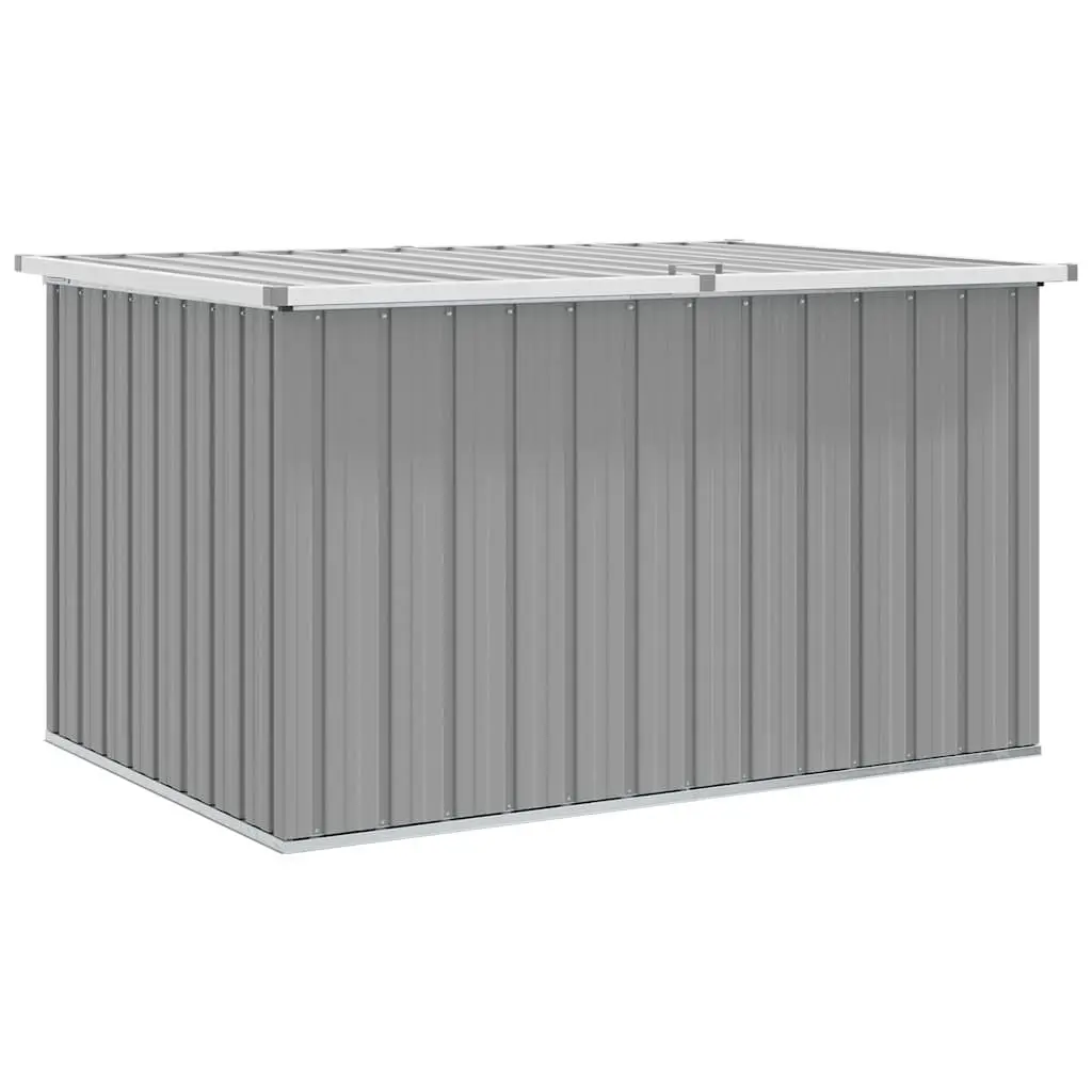 Garden Storage Box Outdoor Cushion Pillow Blanket Chest Grey Galvanised Steel 149 x 99 x 93 cm