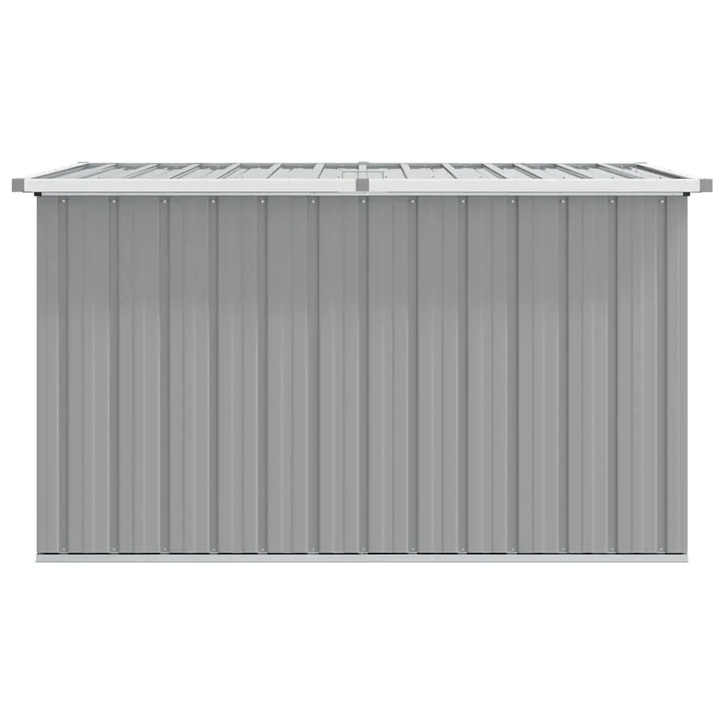 Garden Storage Box Outdoor Cushion Pillow Blanket Chest Grey Galvanised Steel 149 x 99 x 93 cm