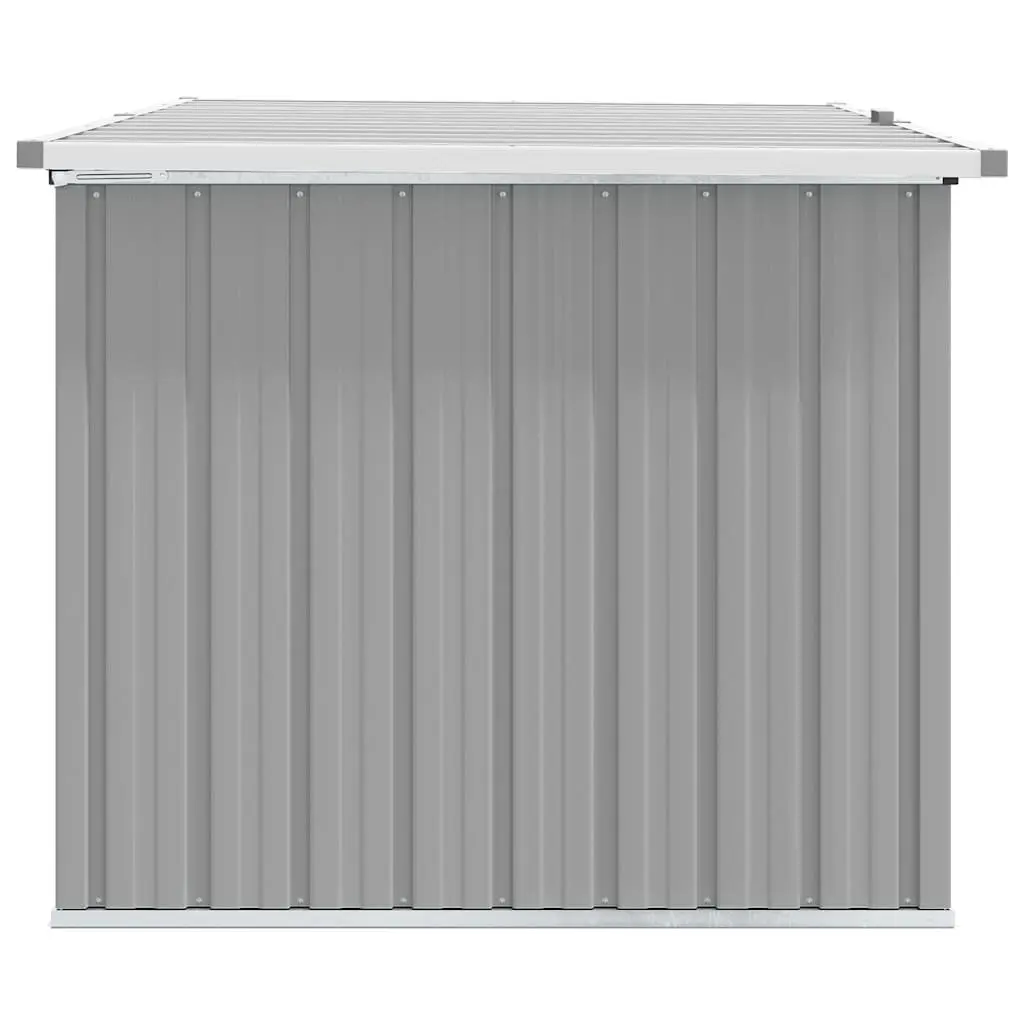 Garden Storage Box Outdoor Cushion Pillow Blanket Chest Grey Galvanised Steel 149 x 99 x 93 cm