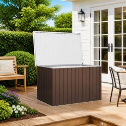 Reliable Brown Garden Storage Box - Practical & Stylish