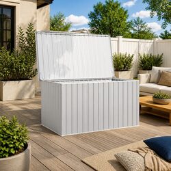 Reliable Grey Storage Box for Outdoor Organizing
