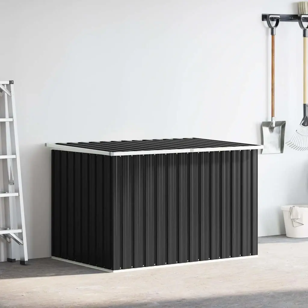 Garden Storage Box Outdoor Organizer Container 171 x 99 x 93 cm Anthracite Galvanised Steel