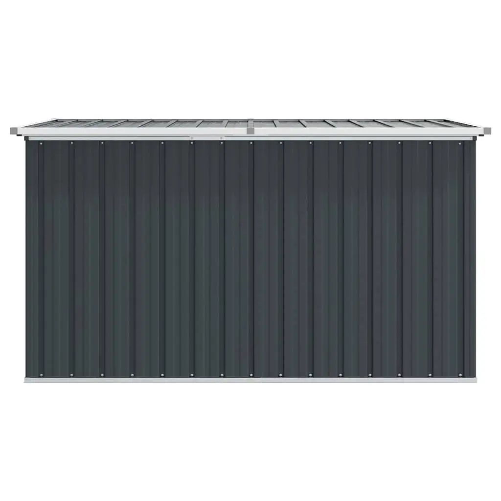 Garden Storage Box Outdoor Organizer Container 171 x 99 x 93 cm Anthracite Galvanised Steel