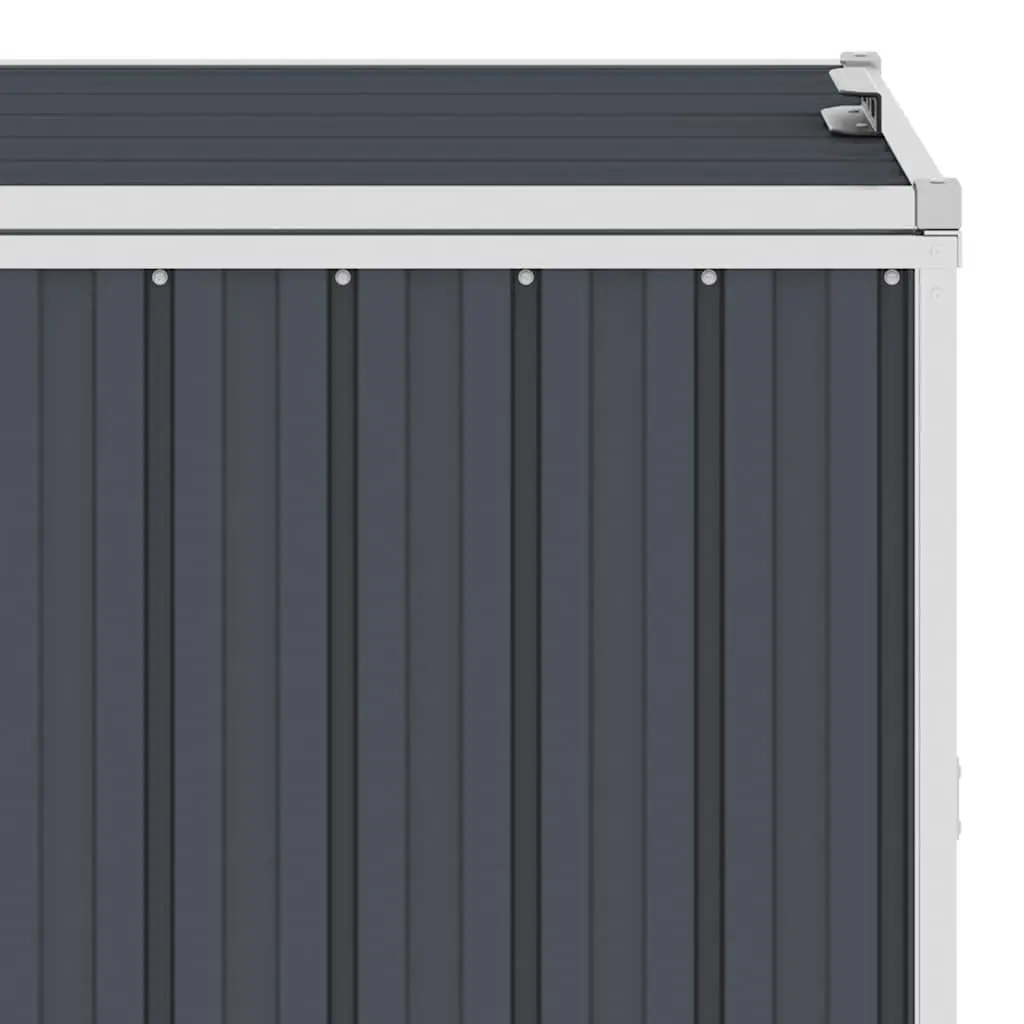Quadruple Garbage Bin Shed Anthracite Garden Waste Container Enclosure 286 x 81 x 121 cm
