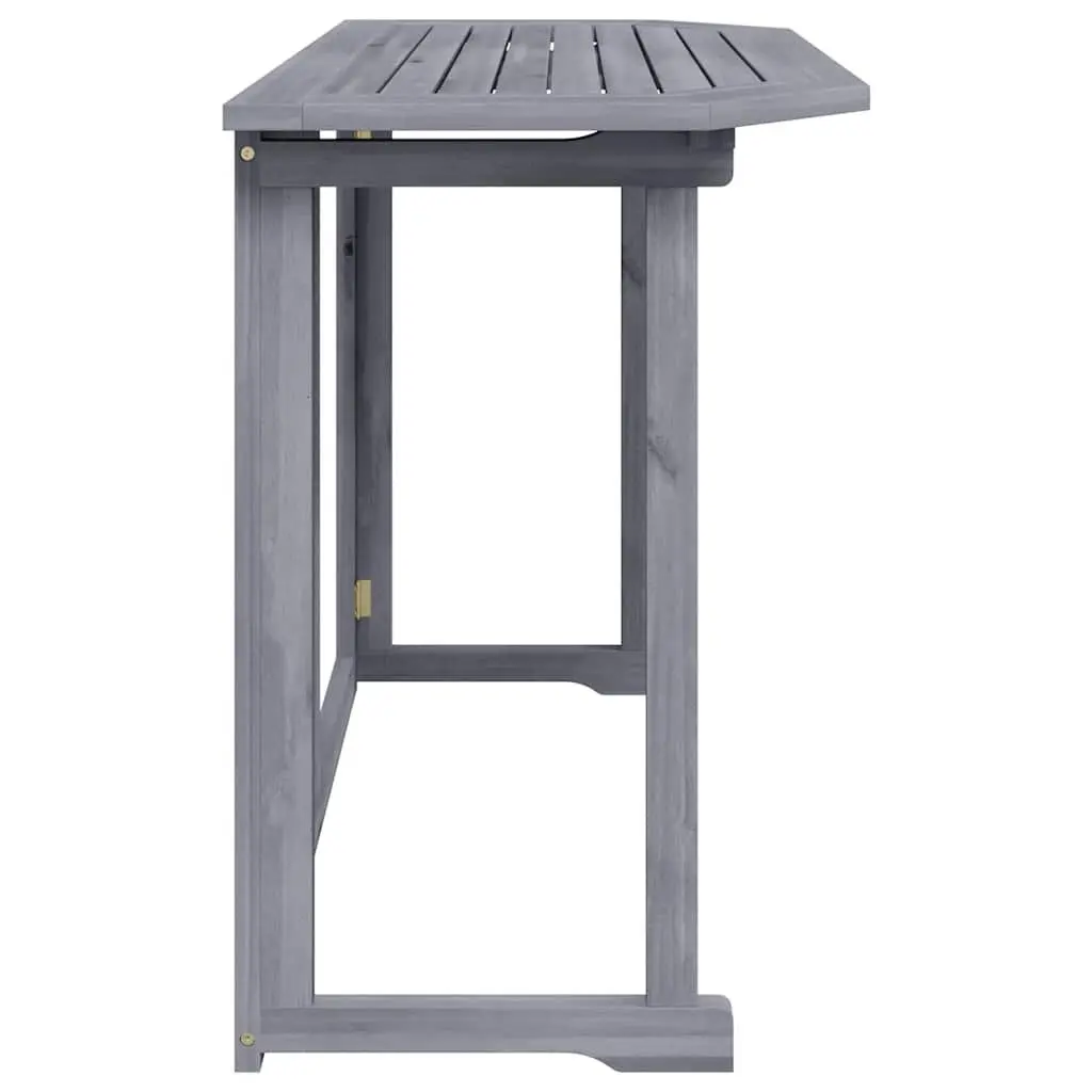 Folding Balcony Table Outdoor Wooden Coffee Worktop Space-Saving Garden