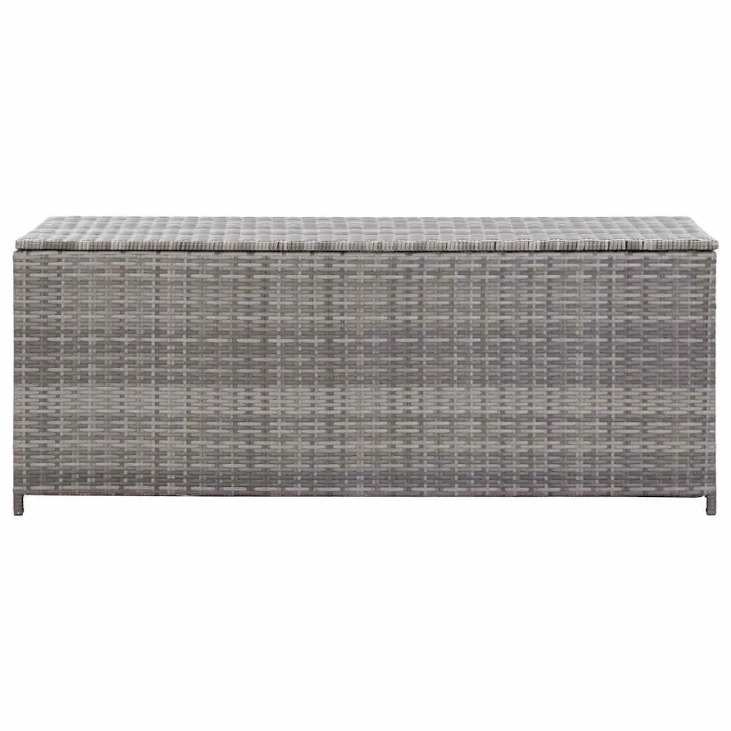 Grey Garden Storage Box with Bench Functionality