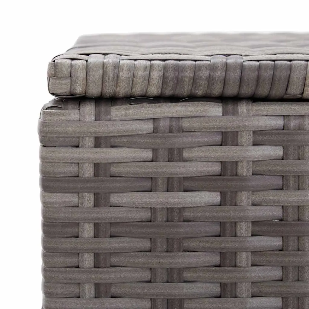 Grey Garden Storage Box with Bench Functionality