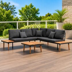Comfortable Grey Garden Lounge Set with Quality Build
