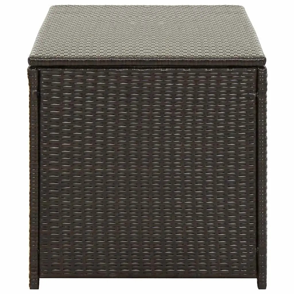 Garden Storage Box Indoor Outdoor Trunk 100x50x50cm Brown
