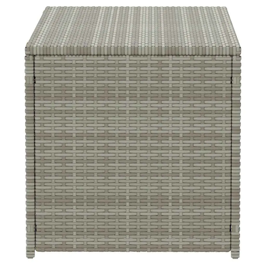 Outdoor Storage Box Poly Rattan 100x50x50cm Grey