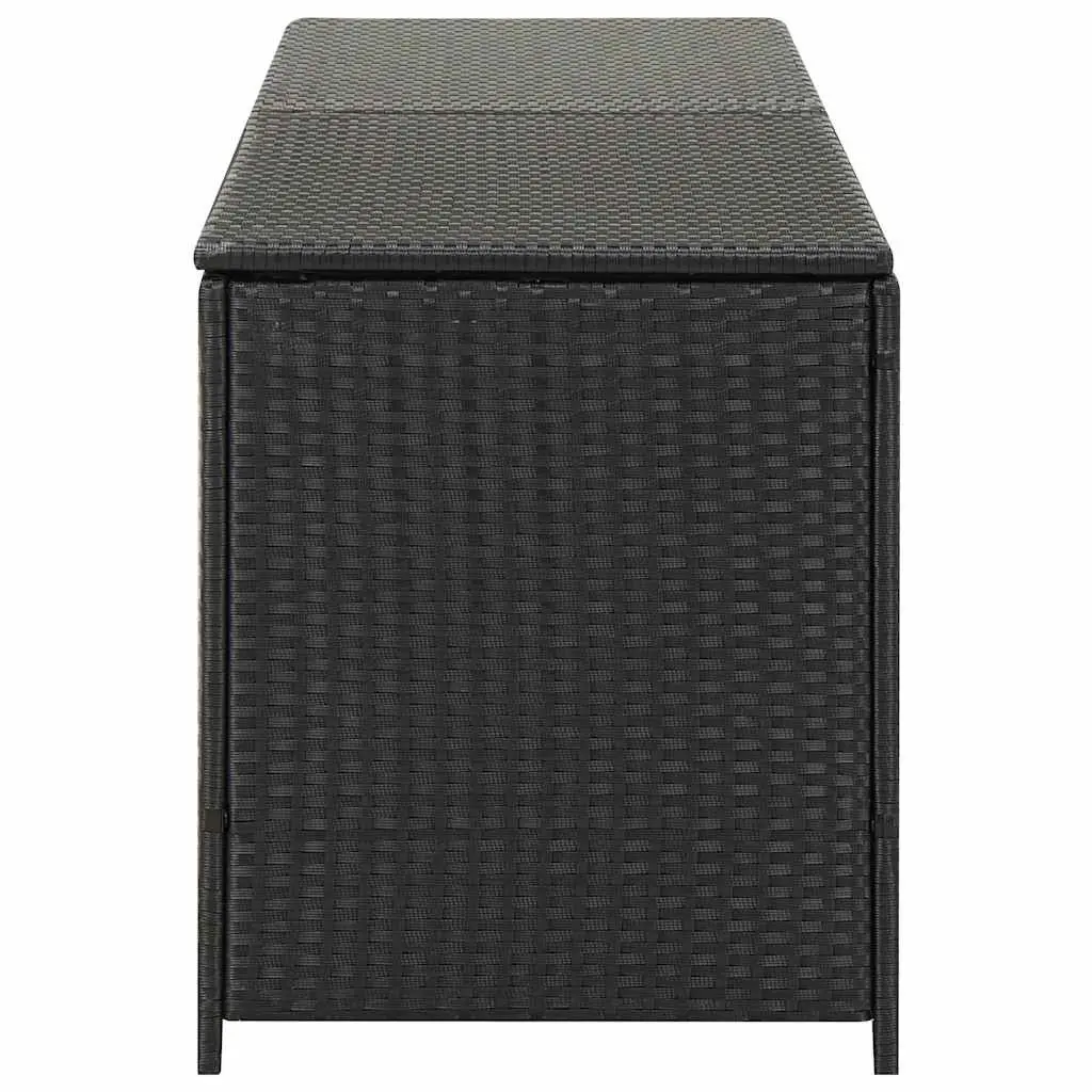 Outdoor Storage Box Garden Patio Furniture Chest Black 200x50x60 cm