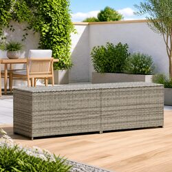 Efficient Grey Outdoor Storage Box with Generous Capacity