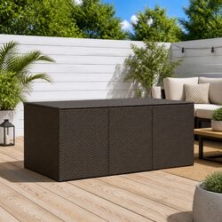 Reliable Brown Outdoor Storage Box 180x90x70cm