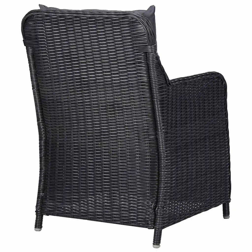 Black Outdoor Chairs Set