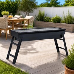 Reliable Folding Camping Charcoal Grill for Safe Cooking