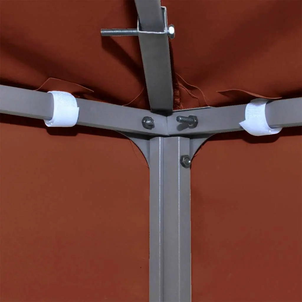 Replacement Canopy 2-Tier Gazebo Cover Waterproof Brown 4x3m