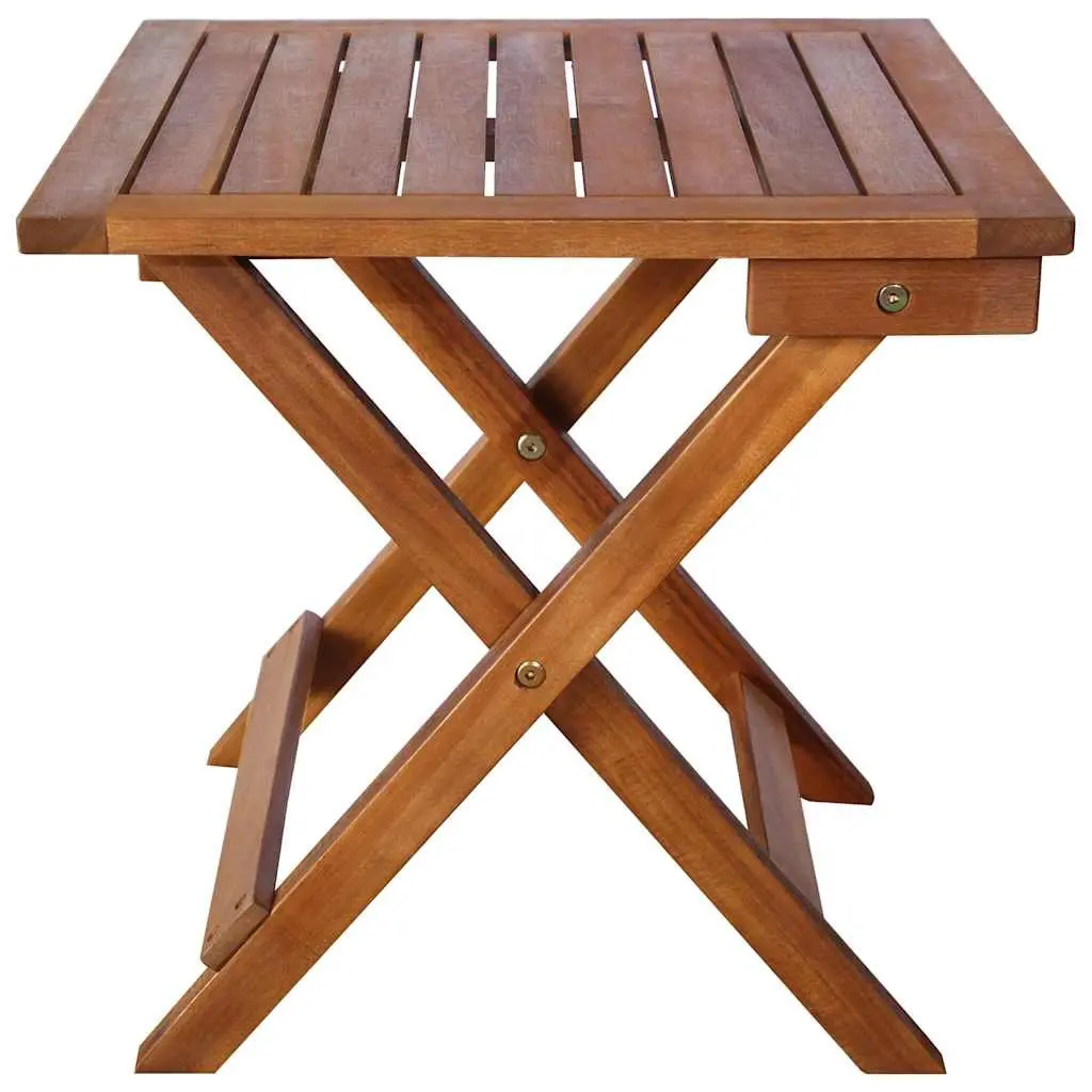 Sun Lounger with Side Table Solid Acacia Wood Outdoor Garden Patio Furniture