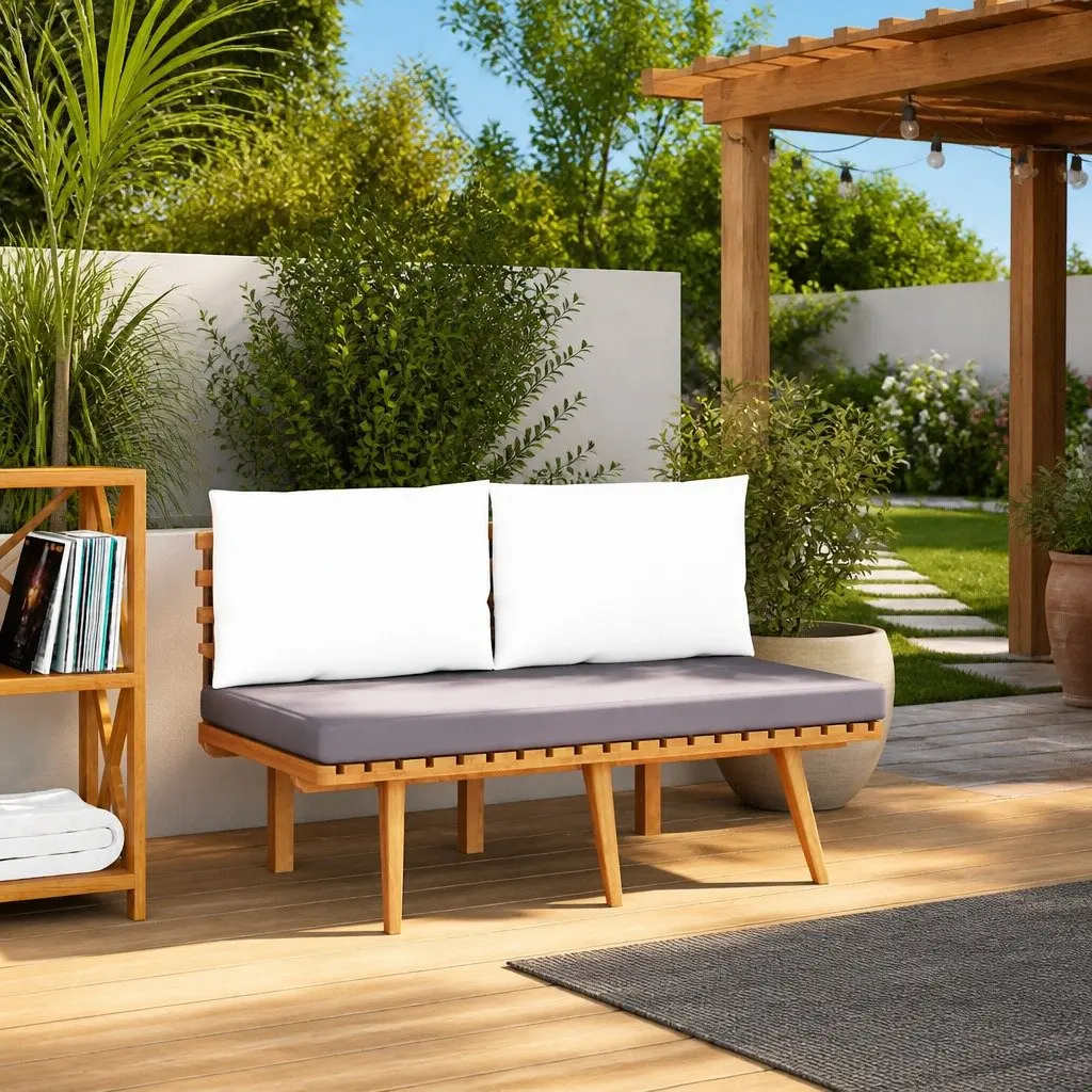 115cm Garden Bench with Cushions