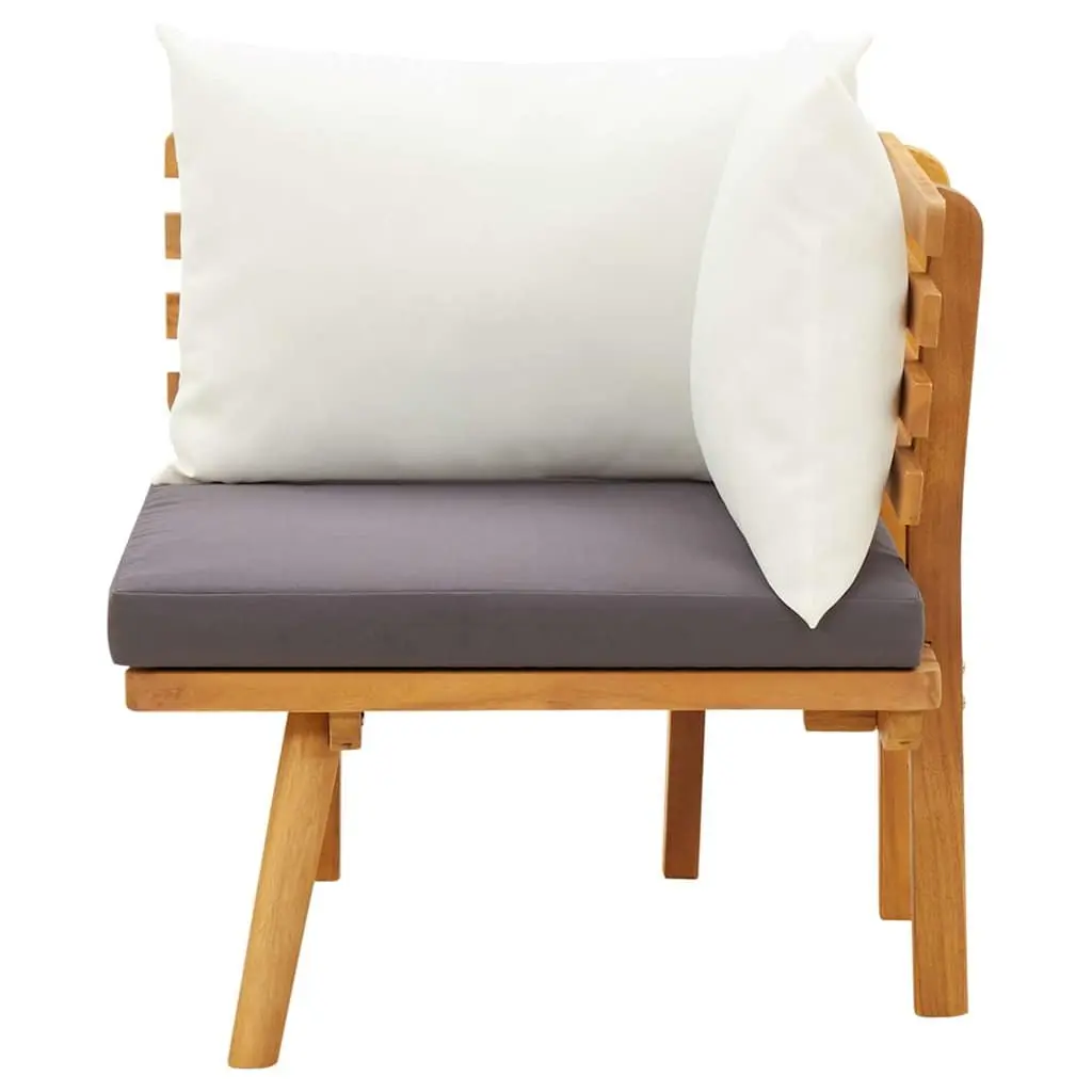 Garden Corner Sofa Outdoor Seating Unit Brown