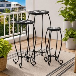 Mosaic Plant Stand Set of 3 - Practical & Stylish